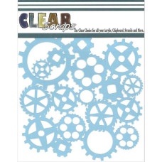 Трафарет для скрапбукінгу Gears 15х15 см від Clear Scraps
