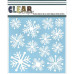 Трафарет для скрапбукінгу Nordic Snowflakes 15х15 см від Clear Scraps