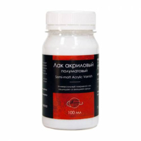 Лак акриловий напівматовий, 100 мл, Таир