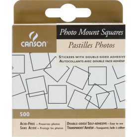 Клейові квадратики для фотографій Photo Mount Squares 500 шт від Canson