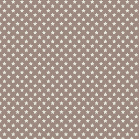Тканина для рукоділля сіро-коричневого кольору Зірочки 55х50 см від Tilda