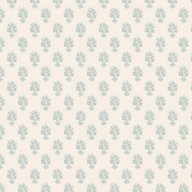 Ткань для рукоделия нежно-голубого цвета Орнамент Бук 55х50 см от Tilda