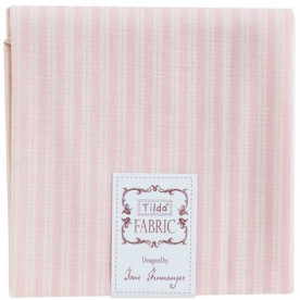 Ткань для рукоделия кухонный узор в розовую полоску 55х50 см от Tilda