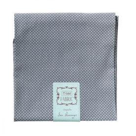 Тканина для рукоділля сіро-синього кольору в дрібний горошок 55х50 см від Tilda