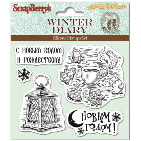 Набор акриловых штампов Зимний дневник 2, ScrapBerry's