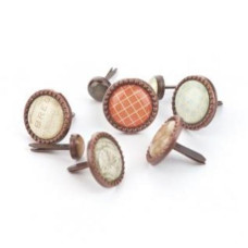 Набір брадс Basics Karft - Glazed Brads від BasicGrey, 24 шт.