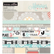 Набір паперу Memories 15х15 см 12 аркушів від Teresa Collins