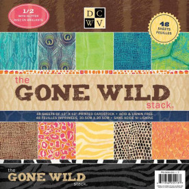 Набор бумаги Gone Wild, 30х30 см, 24 листа от компании DCWV