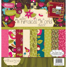 Набір паперу Whimsical World, 30х30 см, 24 листа від компанії DCWV