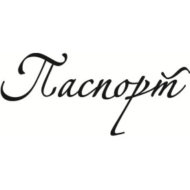 Акриловый штамп Паспорт 5.5х2.4 см