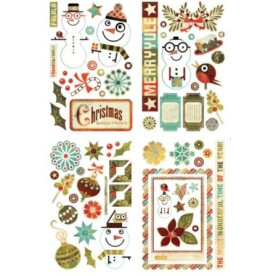 Набор стикеров из плотного картона Jovial - Chip Sticker Shapes, BasicGrey