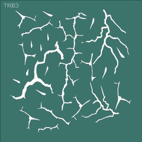 Трафарет для скрапбукінгу "Потріскана фарба", 150х150 мм