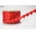 Декоративная лента "Сердечки" красного цвета 90 см от May Arts