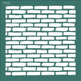 Трафарет для скрапбукинга "Кирпичная стена", 150х150 мм
