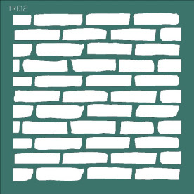 Трафарет для скрапбукінгу "Велика цегляна стіна", 150х150 мм