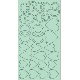 Набор чипбордов, "Свадьба", 160х85 мм