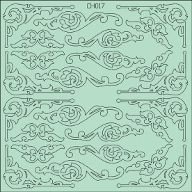 Набор чипбордов, "Узоры", 160х160 мм