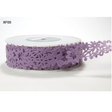 Фетровий стрічка Floral felt лавандового кольору від May Arts, 90 см