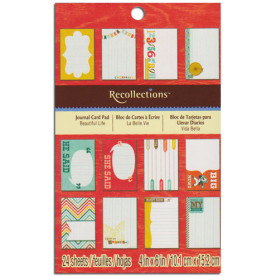 Набір карток для журналінга Beautiful Life, 24 шт від Recollections