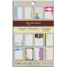Набор карточек для журналинга Just a Note, 24 шт от Recollections