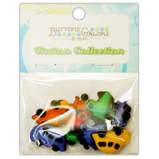 Набір гудзичків Things That Go від компанії Buttons Galore