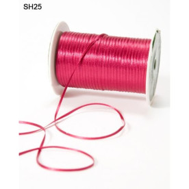 Атласна стрічка Double Faced Satin бордового кольору May Arts, ширина 2 мм, довжина 5 м.