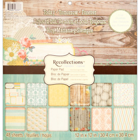 Набор бумаги Today Tomorrow Forever, 30х30 см 24 листа от Recollections