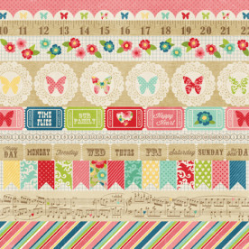 Двусторонняя бумага Borders 30х30 см от компании Echo Park