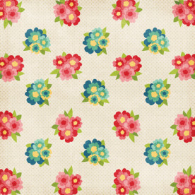 Двусторонняя бумага Bouquets 30х30 см от компании Echo Park