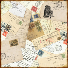 Двусторонняя бумага Darling Damask 30х30 см от компании Echo Park