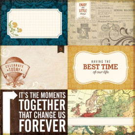 Двусторонняя бумага Little Things 30х30 см от компании Echo Park