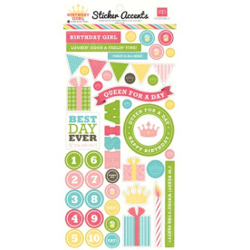 Лист з наклейками Birthday Girl 33х15 см від Echo Park