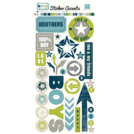 Лист з наклейками Boy 33х15 см від Echo Park