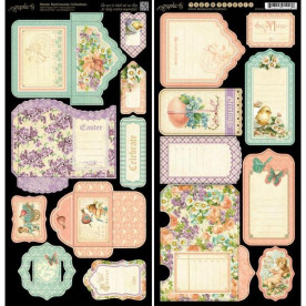 Набір наклейок Tags and Pockets від Graphic 45