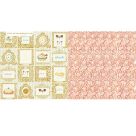 Двусторонняя бумага Le Petit Cafe 30х30 см от Webster's Pages