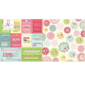 Двусторонняя бумага Life's A Journey 30х30 см от Webster's Pages