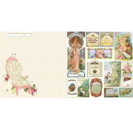 Двусторонняя бумага Mademoiselle 30х30 см от Webster's Pages