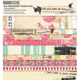 Набор бумаги Up and Away 15х15 см, 12 листов от My Mind's Eye