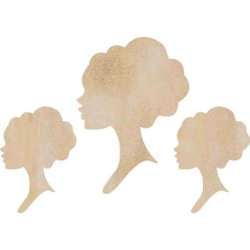 Деревянные украшения Cameo, 3 шт от компании Kaisercraft