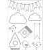 Набор акриловых штампов Fine & Sunny, 15х10 см, Kaisercraft