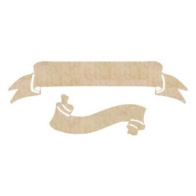 Деревянные украшения Scrolls, 2 шт от компании Kaisercraft