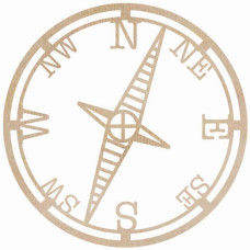 Деревянное украшение Compass от компании Kaisercraft