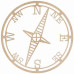 Деревянное украшение Compass от компании Kaisercraft