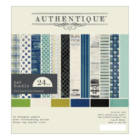Набір паперу Suave 15х15 см, 12 аркушів від компанії Authentique