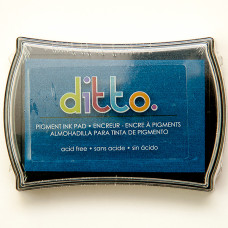 Пигментные чернила для штампинга French Blue от компании Ditto