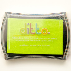 Пигментные чернила для штампинга Lime Green от компании Ditto