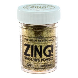 Пудра для эмбоссинга Glitter Gold Zing! embossing powder от American Crafts