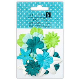 Набір квіточок Everyday Blues, 10 шт від компанії Hampton Art