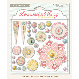 Набір брадс The Sweetest Thing, 28 шт від компанії My Mind's Eye