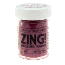 Пудра для ембоссінга Metallic Red Zing! embossing powder від American Crafts
